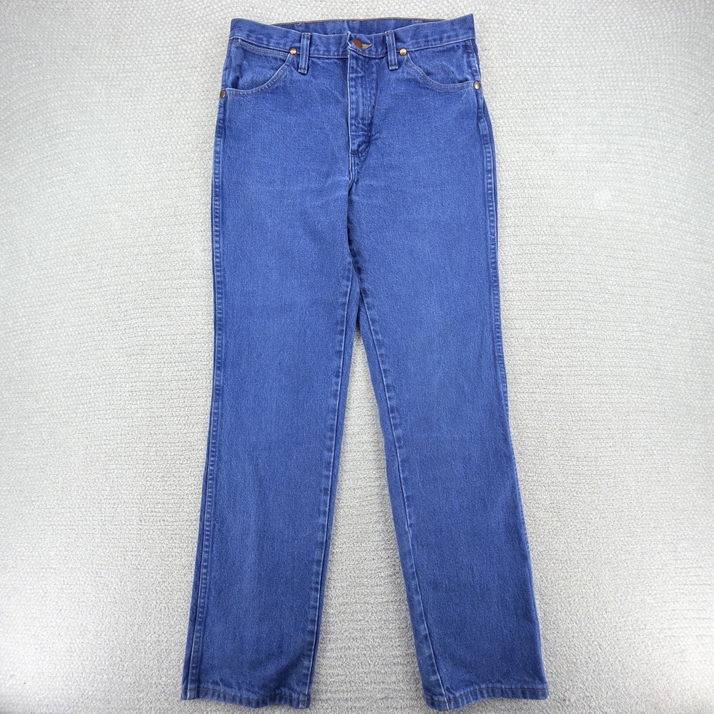 Wrangler 936PWD Cowboy Cut Jeans Mens 31x32 (30x31) Slim Fit Blue Denim Western